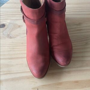 Kork-Ease Women's Red Ankle Boots